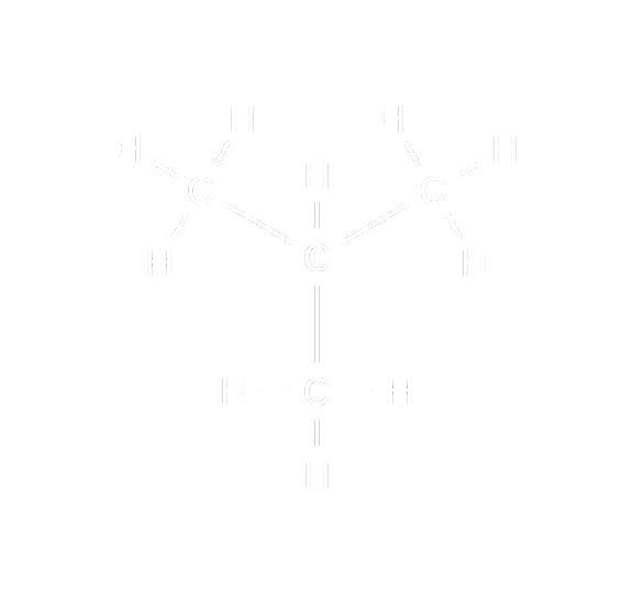 Isobutane molecular structure
